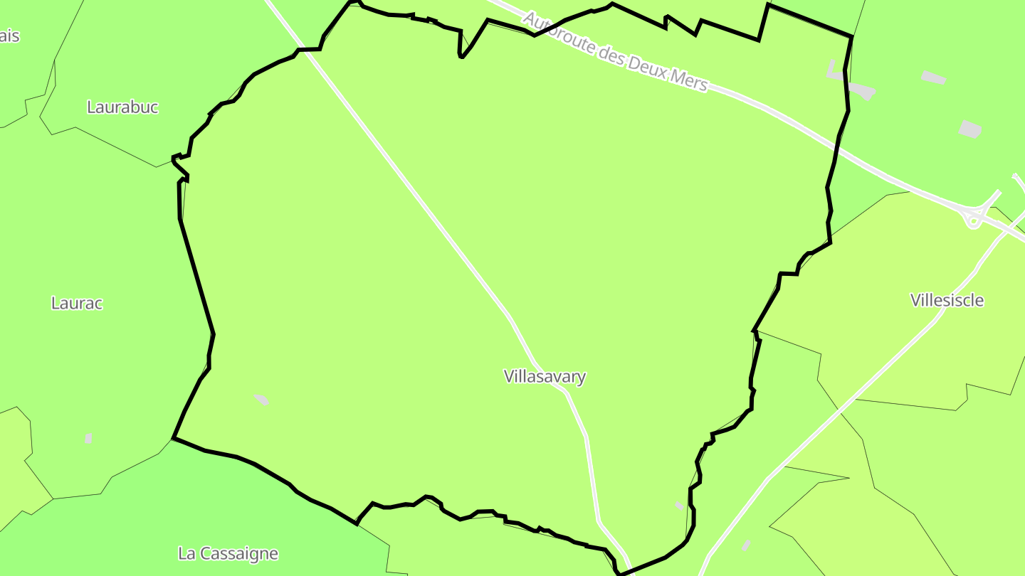 Carte des prix de l'immobilier Villasavary