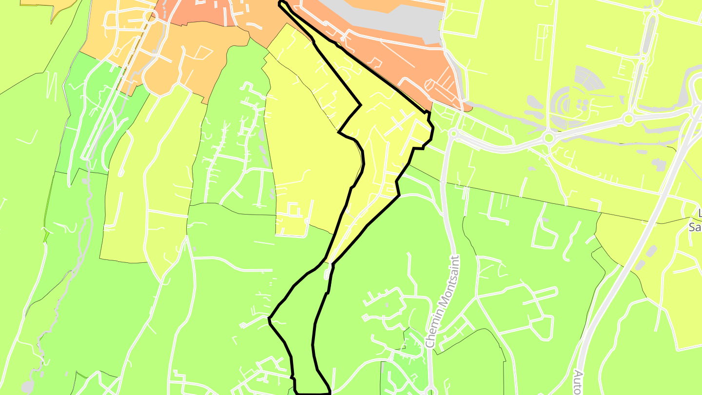Carte des prix de l'immobilier Ville Basse Est-Canteloup Galvani