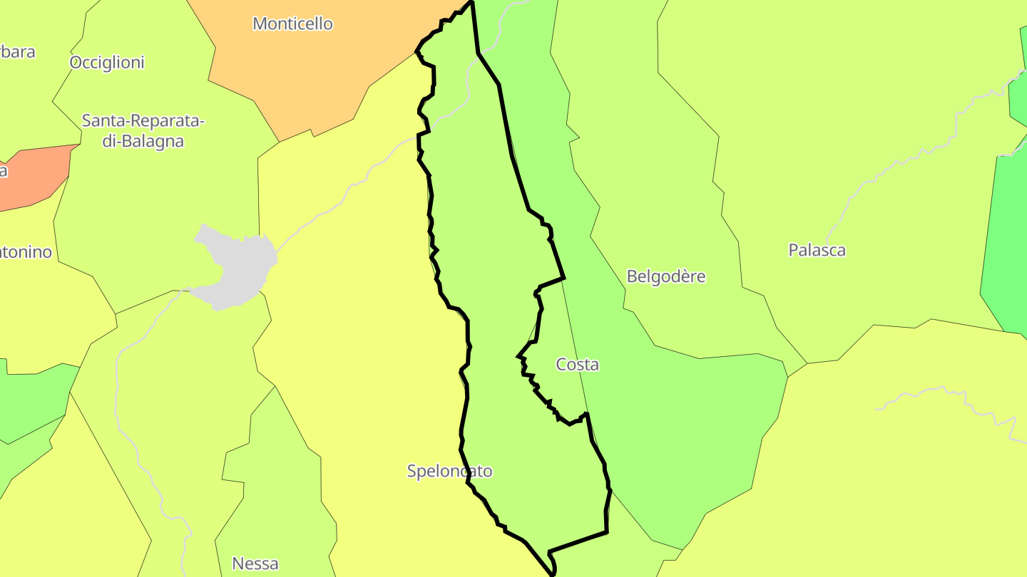Carte des prix de l'immobilier Ville-di-Paraso