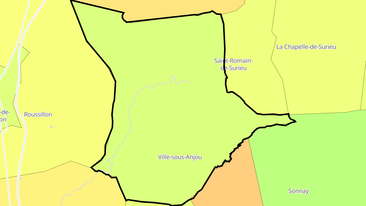 Carte des prix de l'immobilier Ville-sous-Anjou
