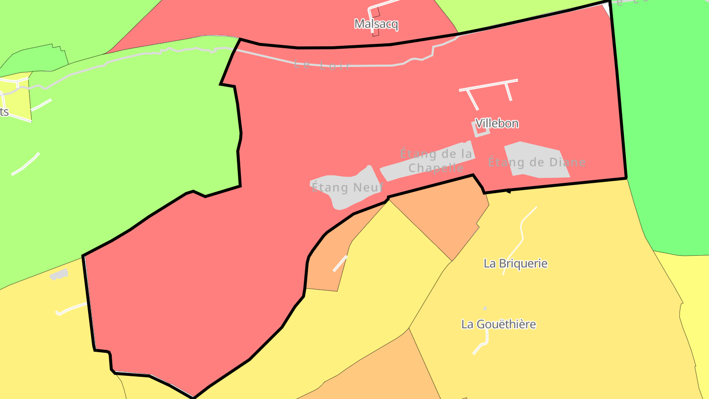 Carte des prix de l'immobilier Villebon