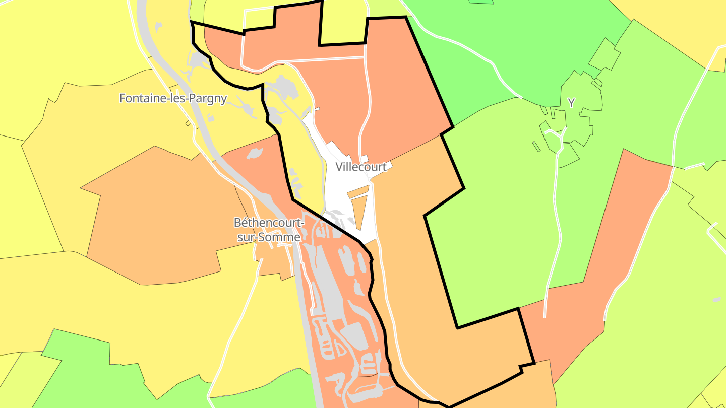 Carte des prix de l'immobilier Villecourt