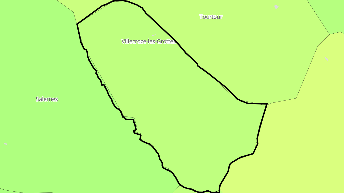 Carte des prix de l'immobilier Villecroze