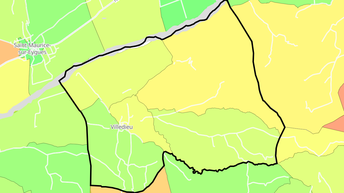 Carte des prix de l'immobilier Villedieu