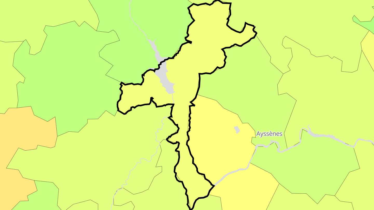 Carte des prix de l'immobilier Villefranche-de-Panat