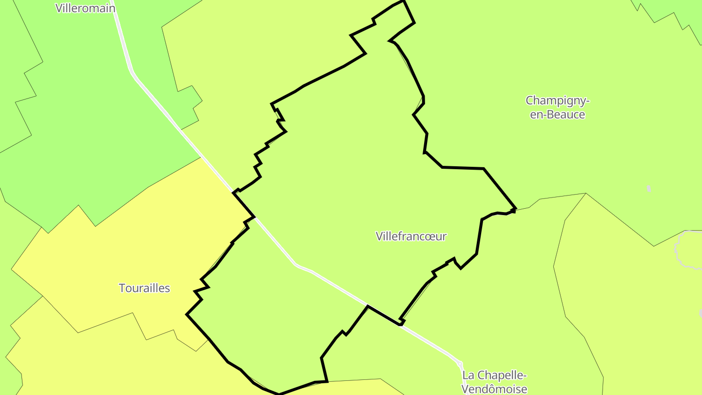 Carte des prix de l'immobilier Villefrancœur