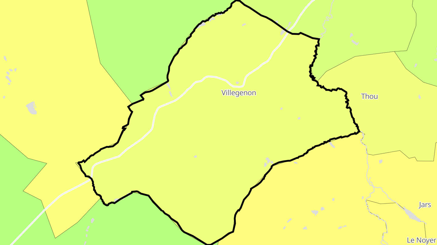 Carte des prix de l'immobilier Villegenon
