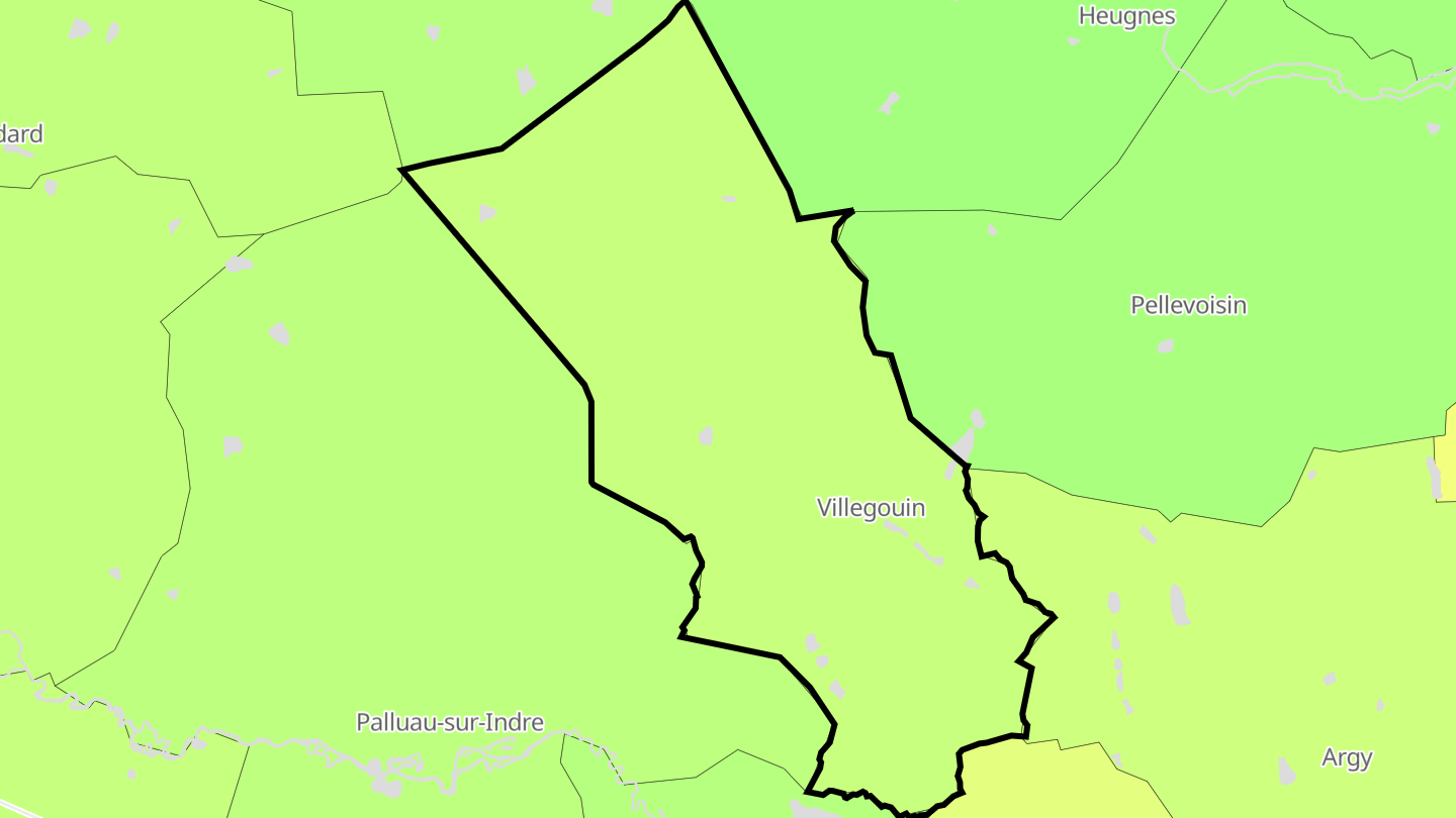 Carte des prix de l'immobilier Villegouin