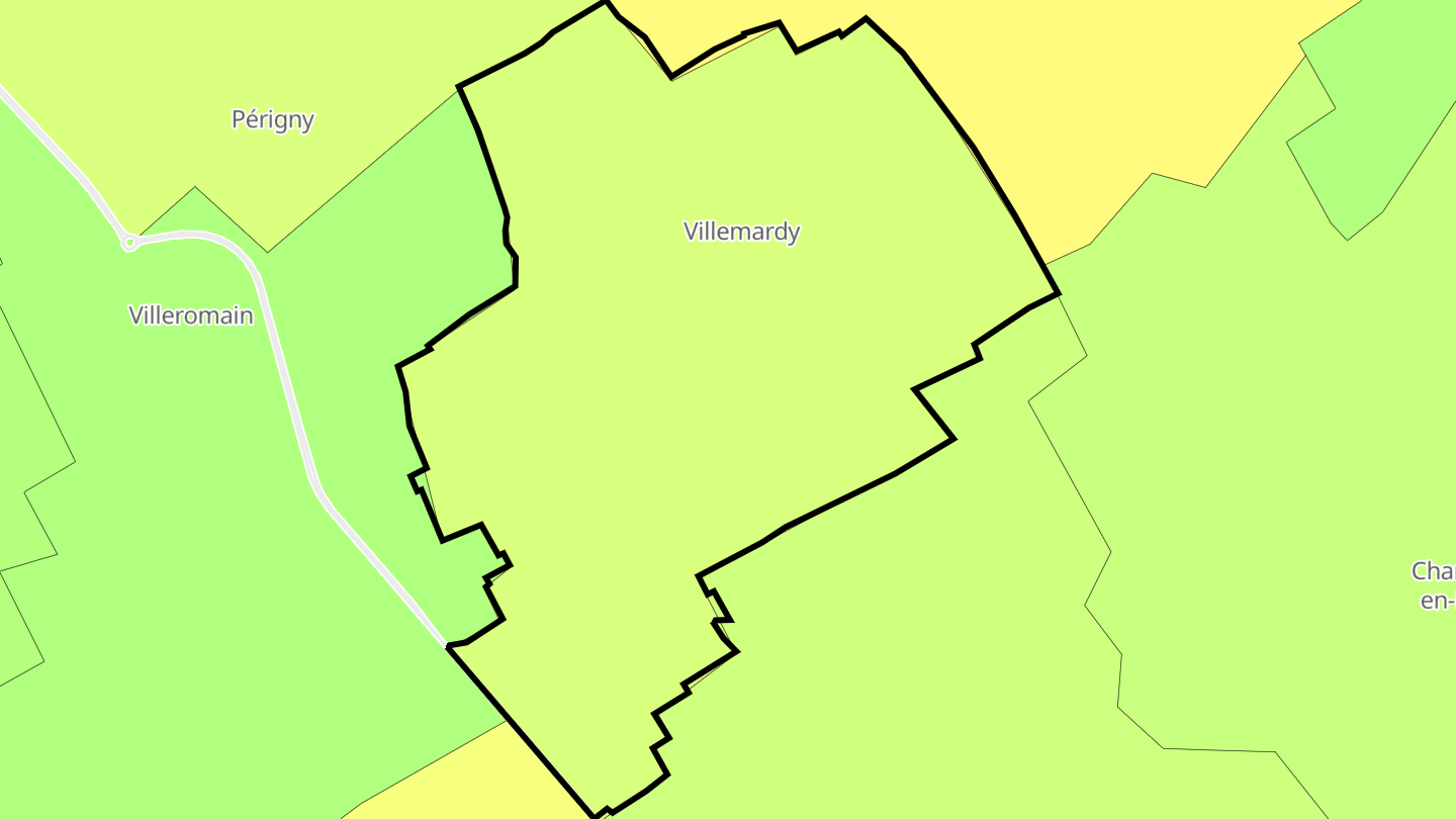 Carte des prix de l'immobilier Villemardy