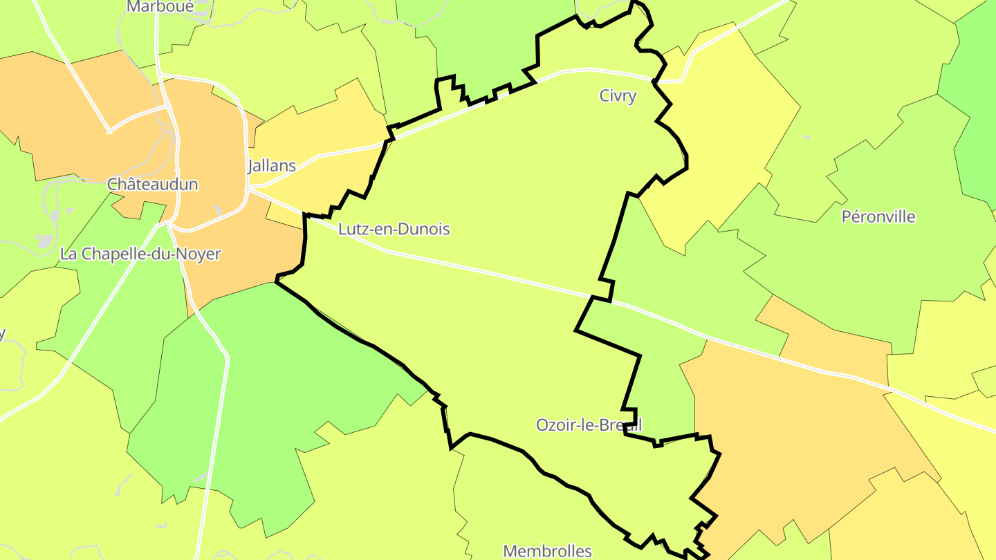 Carte des prix de l'immobilier Villemaury