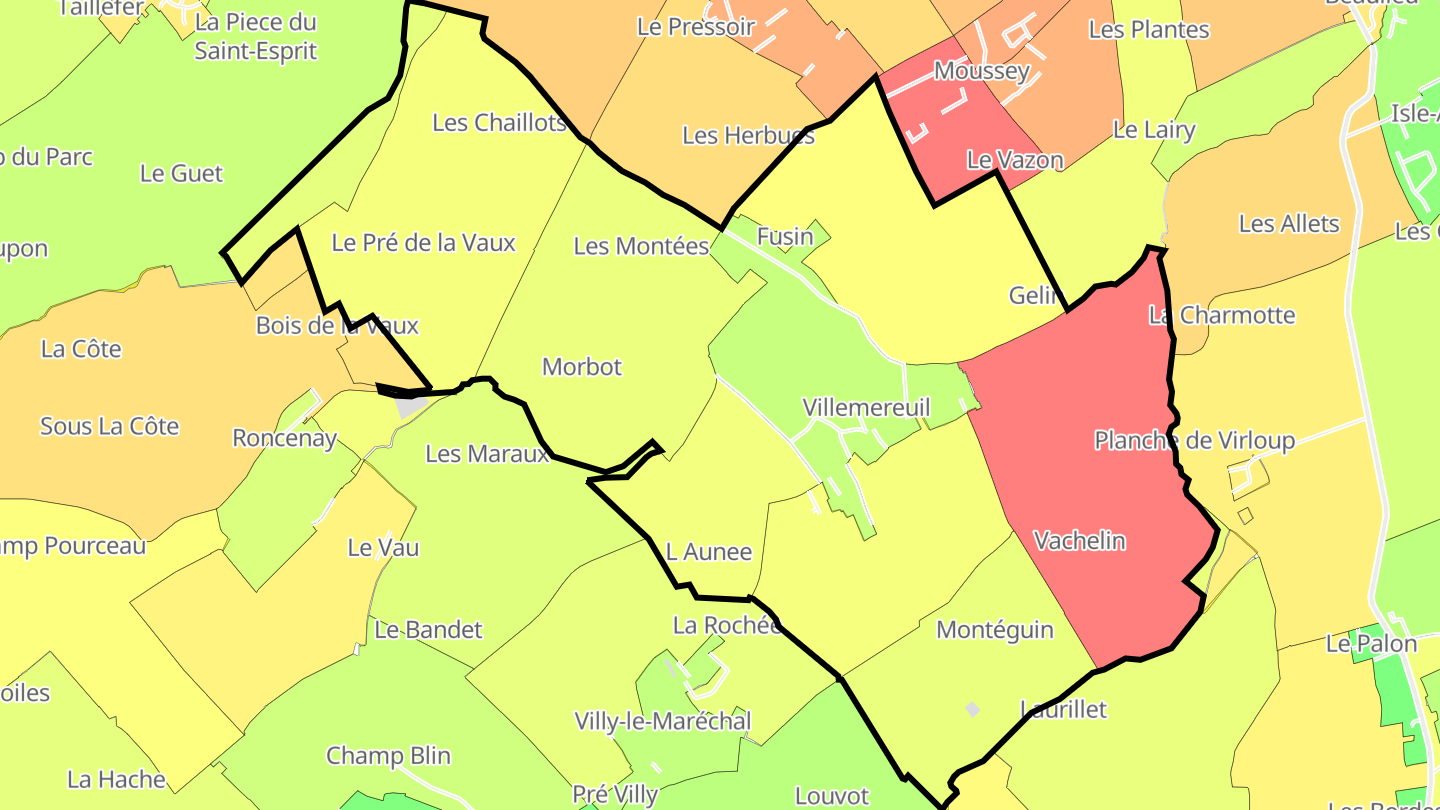 Carte des prix de l'immobilier Villemereuil