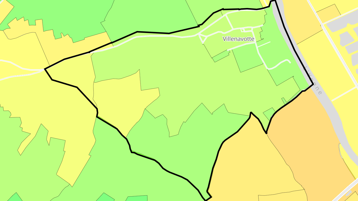 Carte des prix de l'immobilier Villenavotte