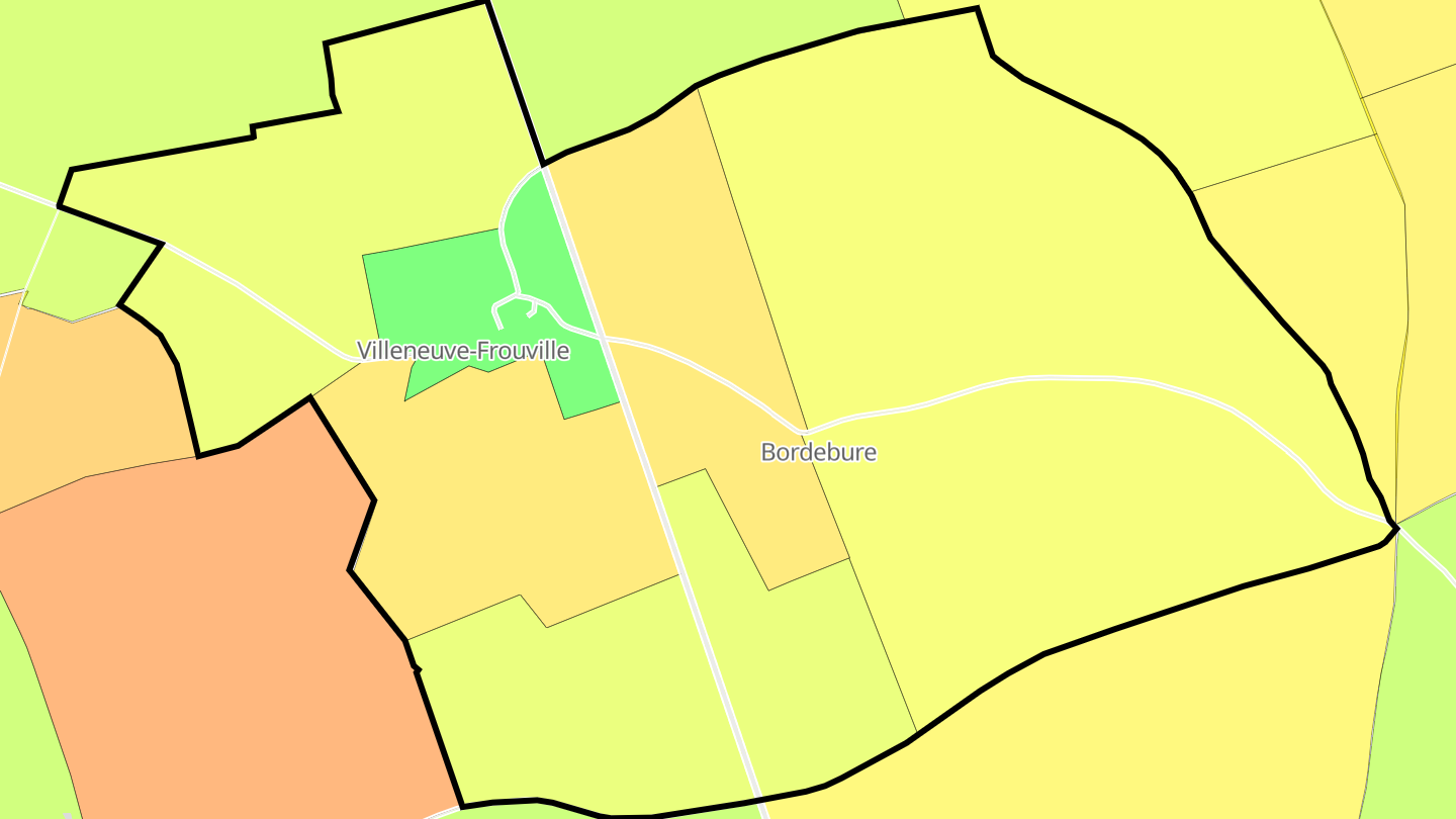 Carte des prix de l'immobilier Villeneuve-Frouville