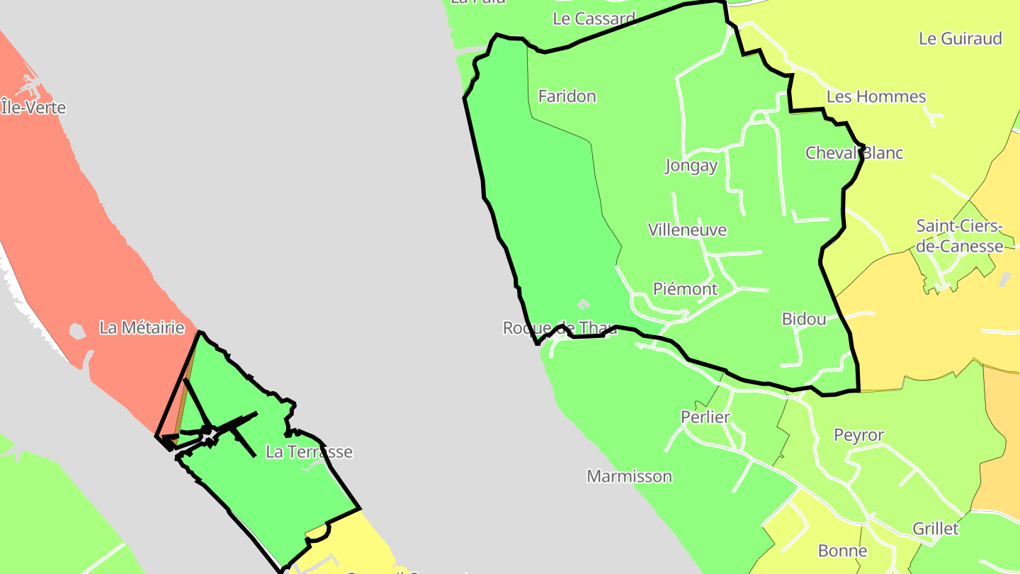 Carte des prix de l'immobilier Villeneuve