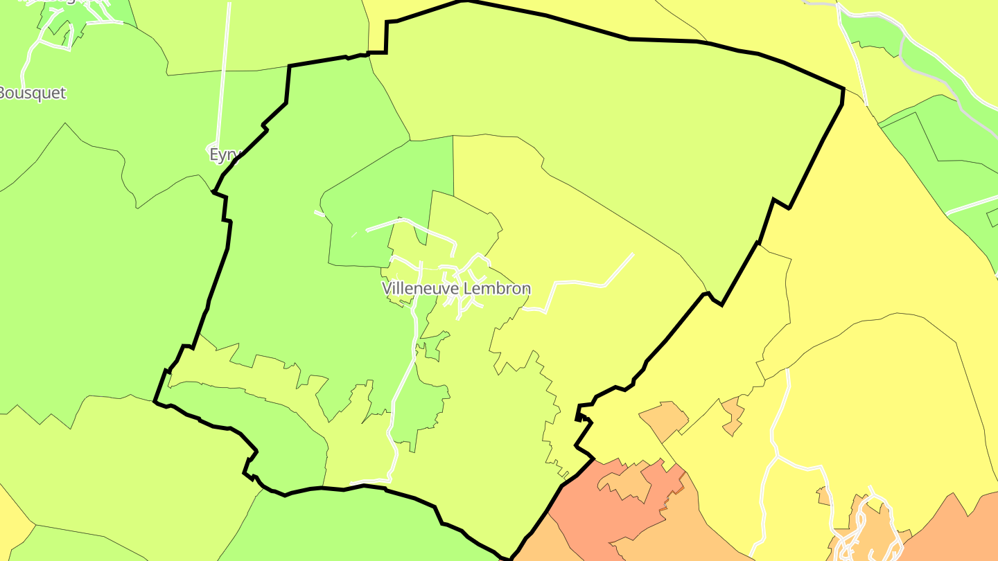 Carte des prix de l'immobilier Villeneuve