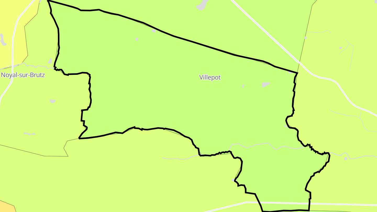 Carte des prix de l'immobilier Villepot
