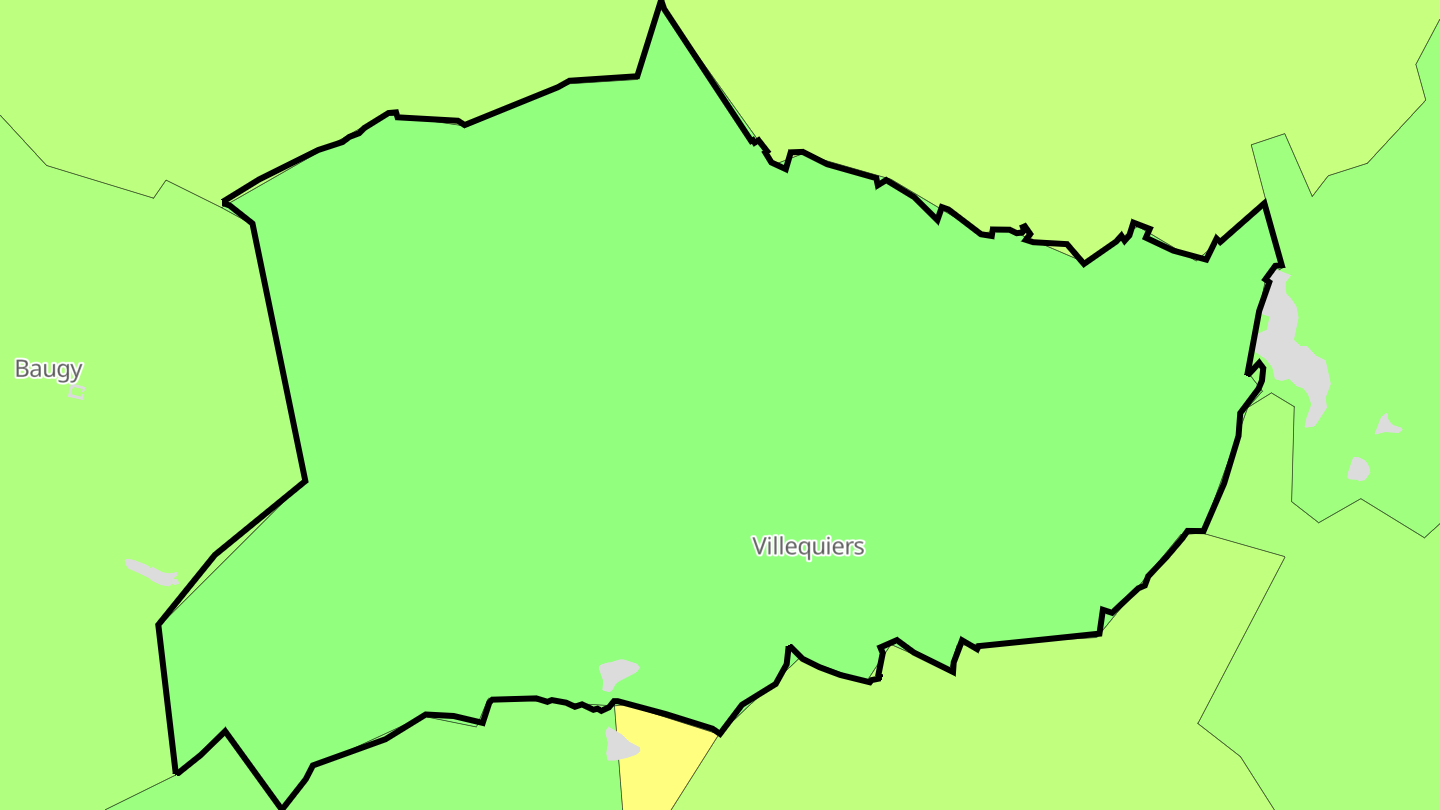 Carte des prix de l'immobilier Villequiers