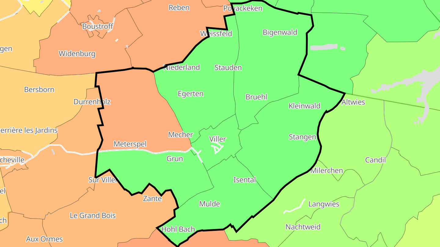 Carte des prix de l'immobilier Viller