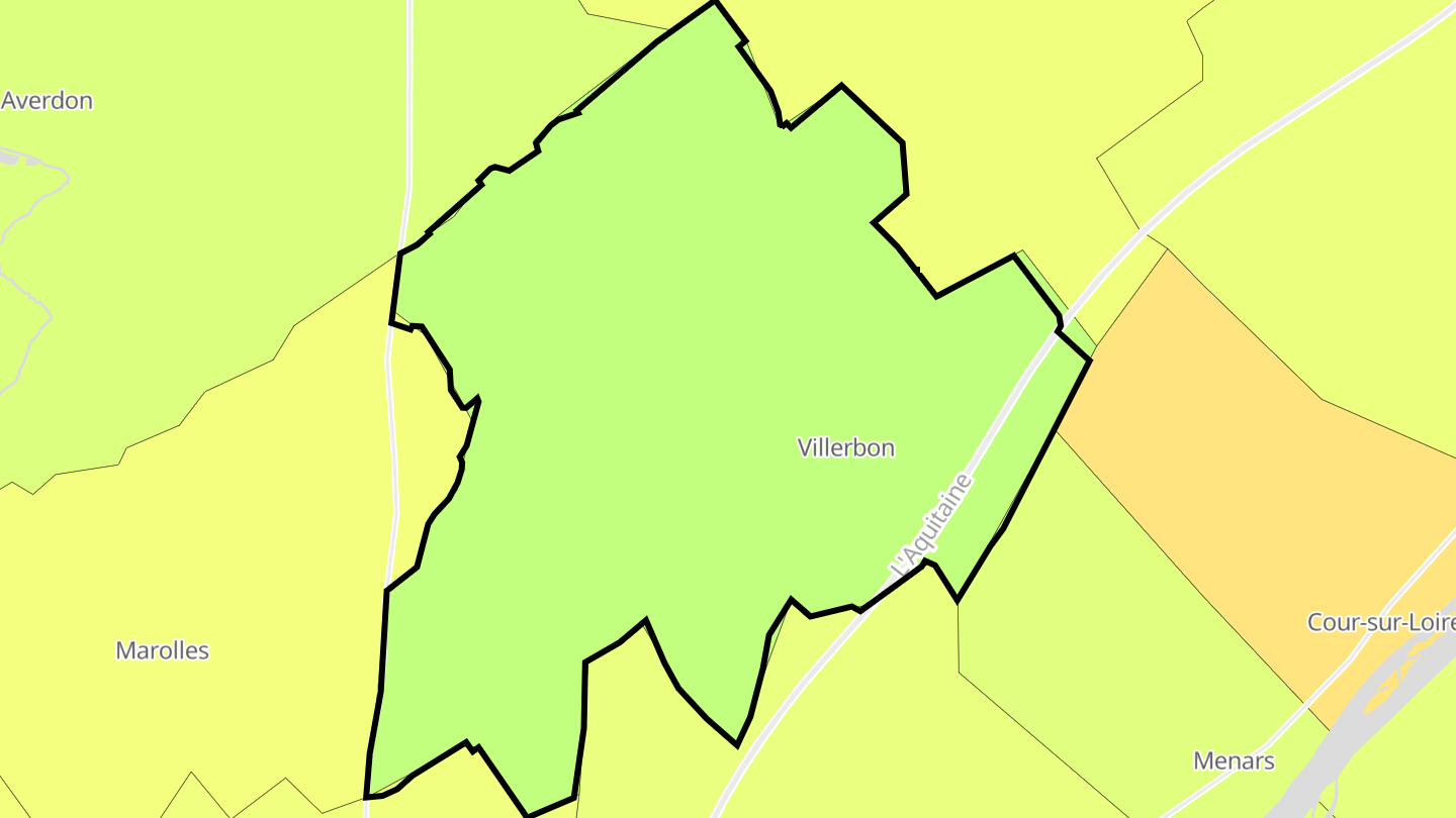 Carte des prix de l'immobilier Villerbon