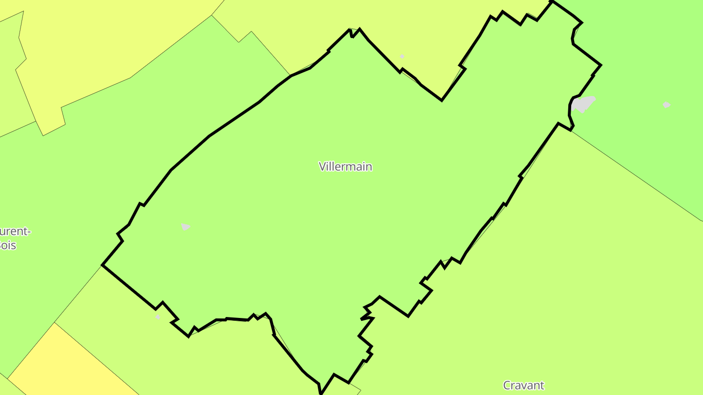 Carte des prix de l'immobilier Villermain