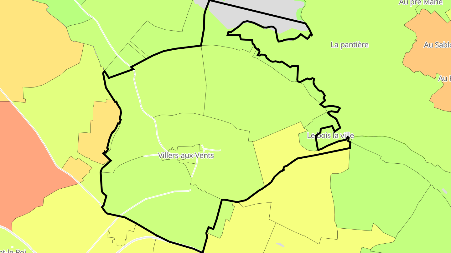 Carte des prix de l'immobilier Villers-aux-Vents