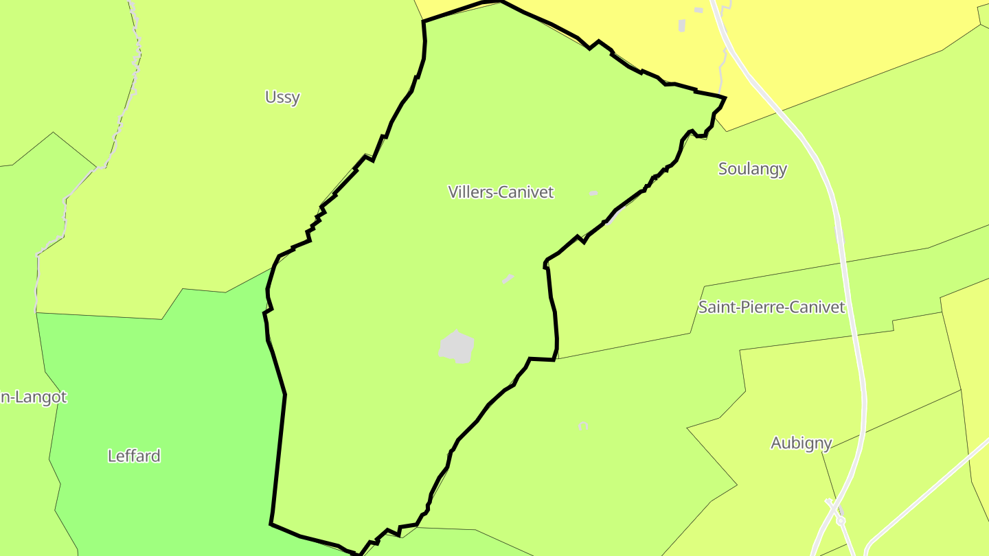 Carte des prix de l'immobilier Villers-Canivet