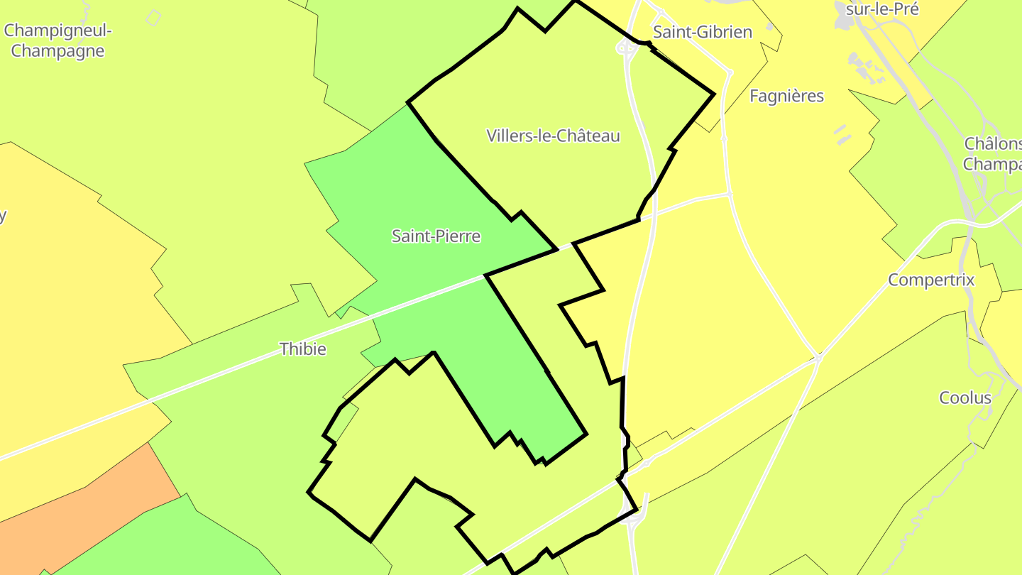 Carte des prix de l'immobilier Villers-le-Château