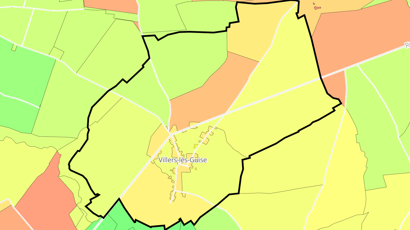 Carte des prix de l'immobilier Villers-lès-Guise
