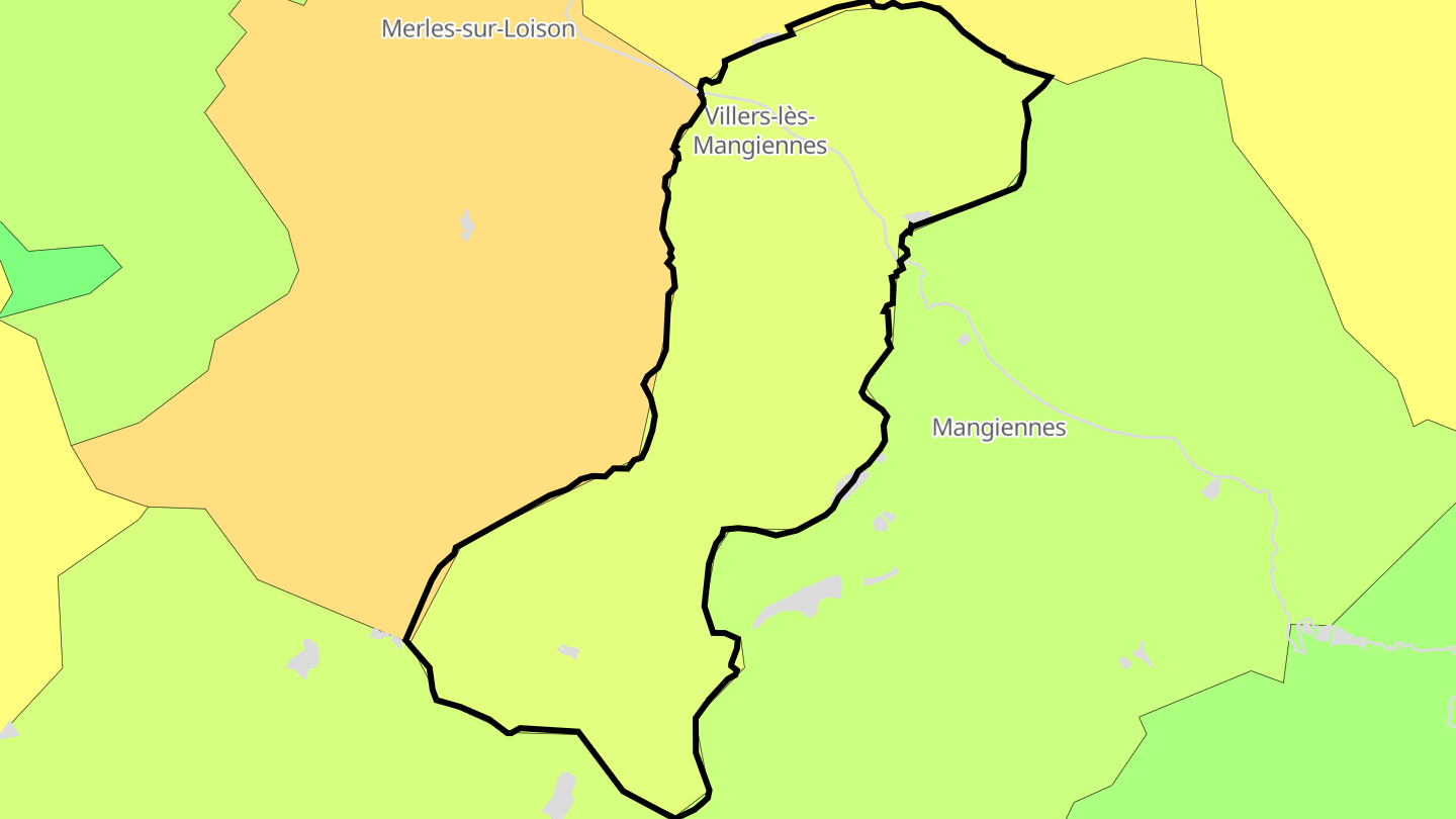 Carte des prix de l'immobilier Villers-lès-Mangiennes