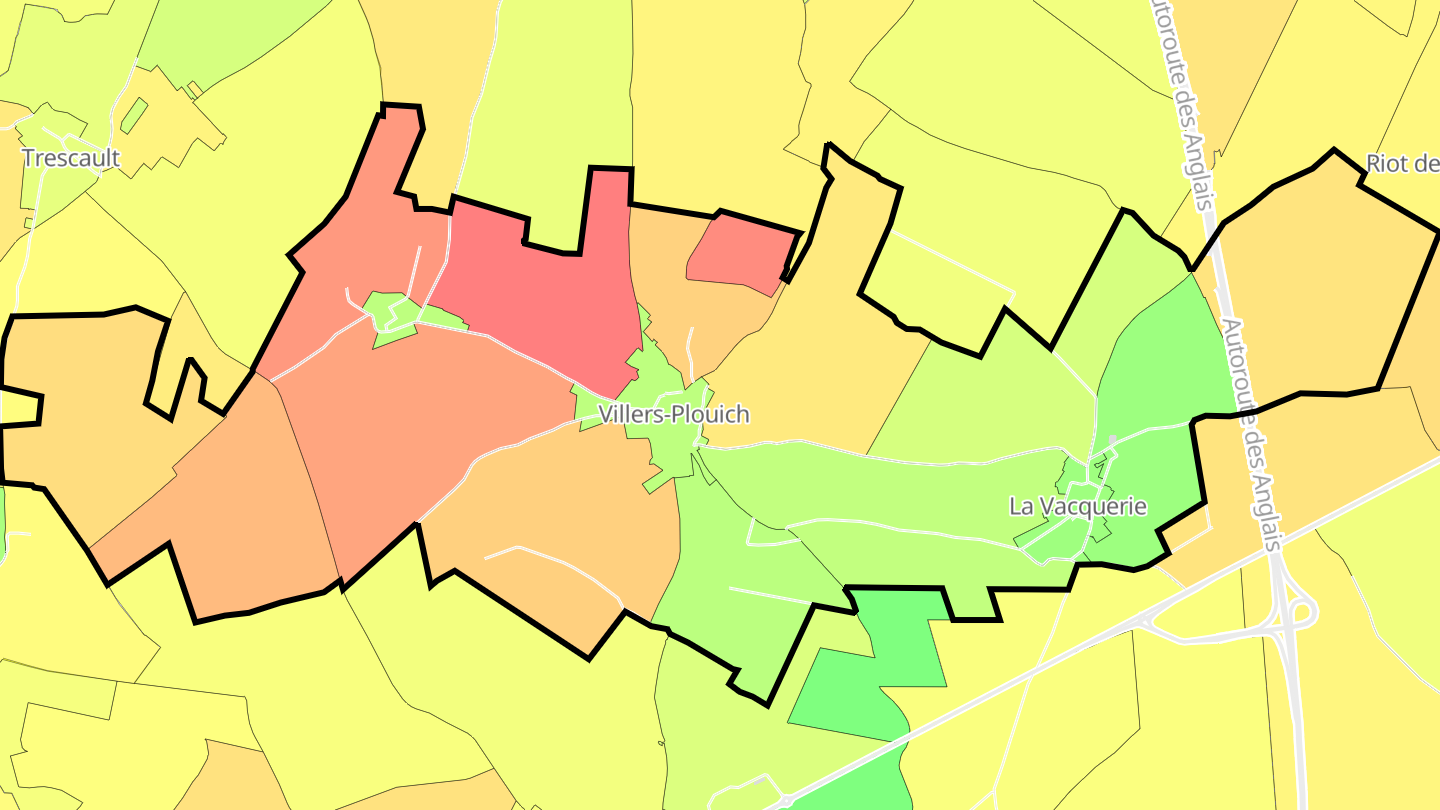 Carte des prix de l'immobilier Villers-Plouich