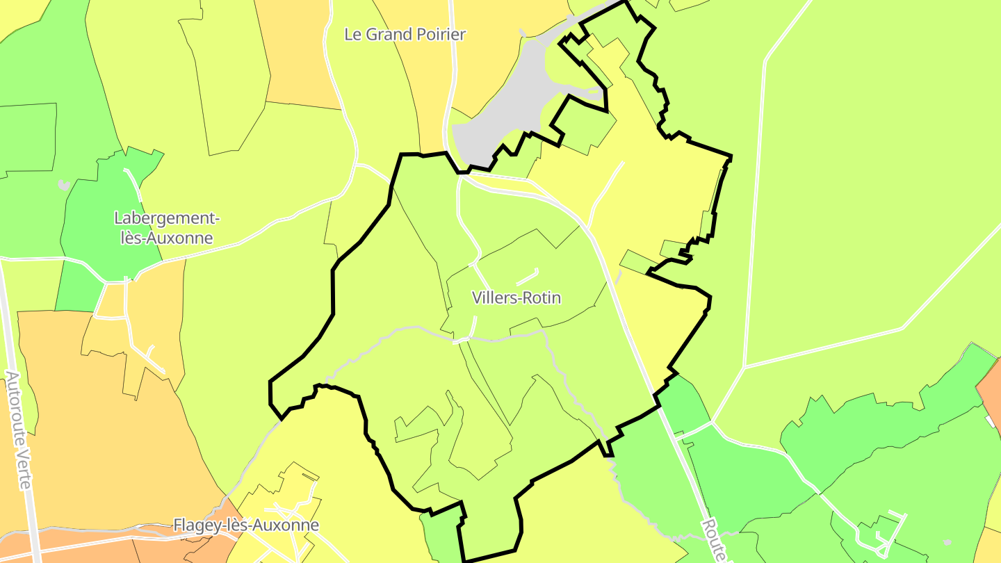 Carte des prix de l'immobilier Villers-Rotin