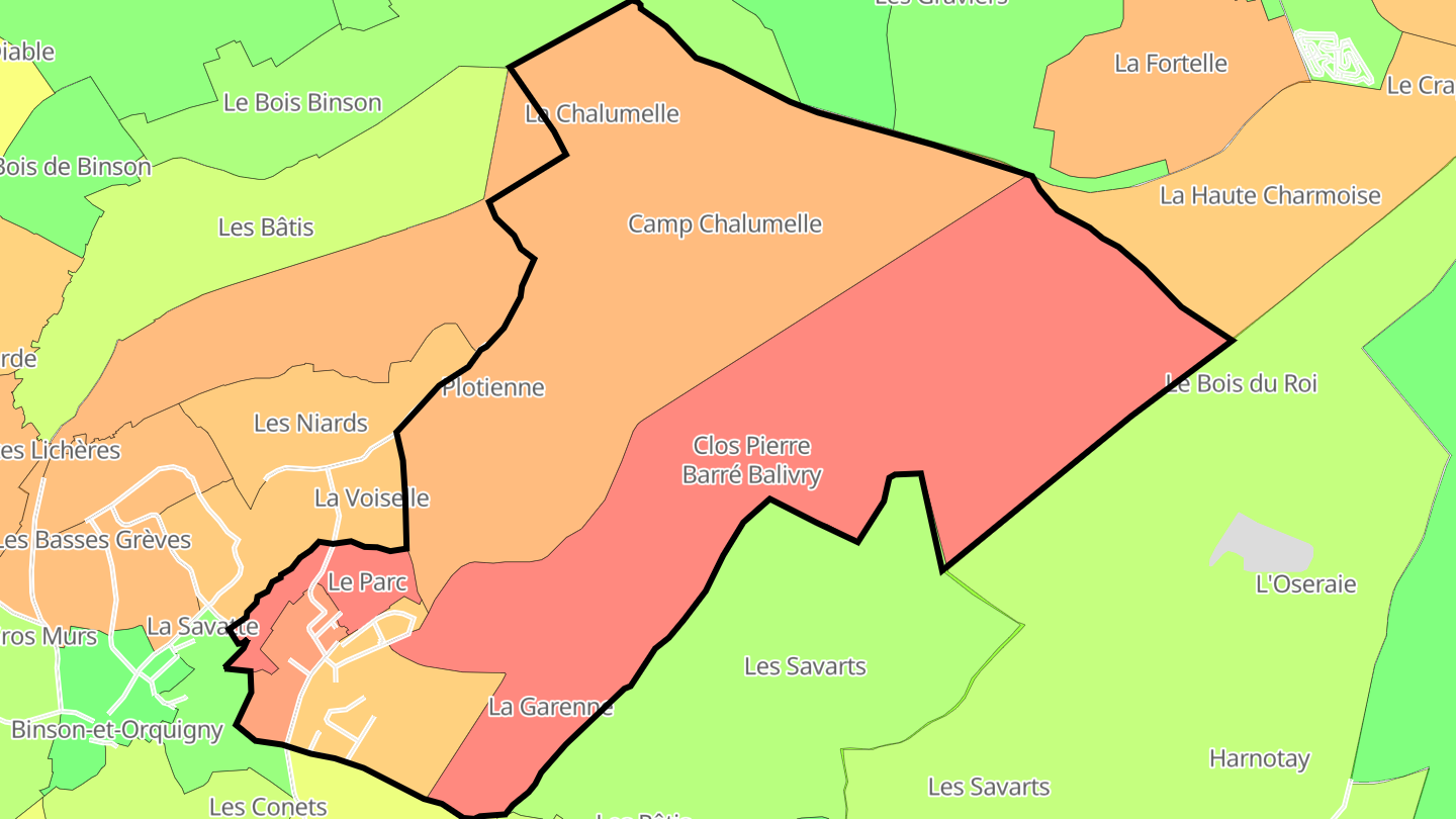 Carte des prix de l'immobilier Villers-sous-Châtillon