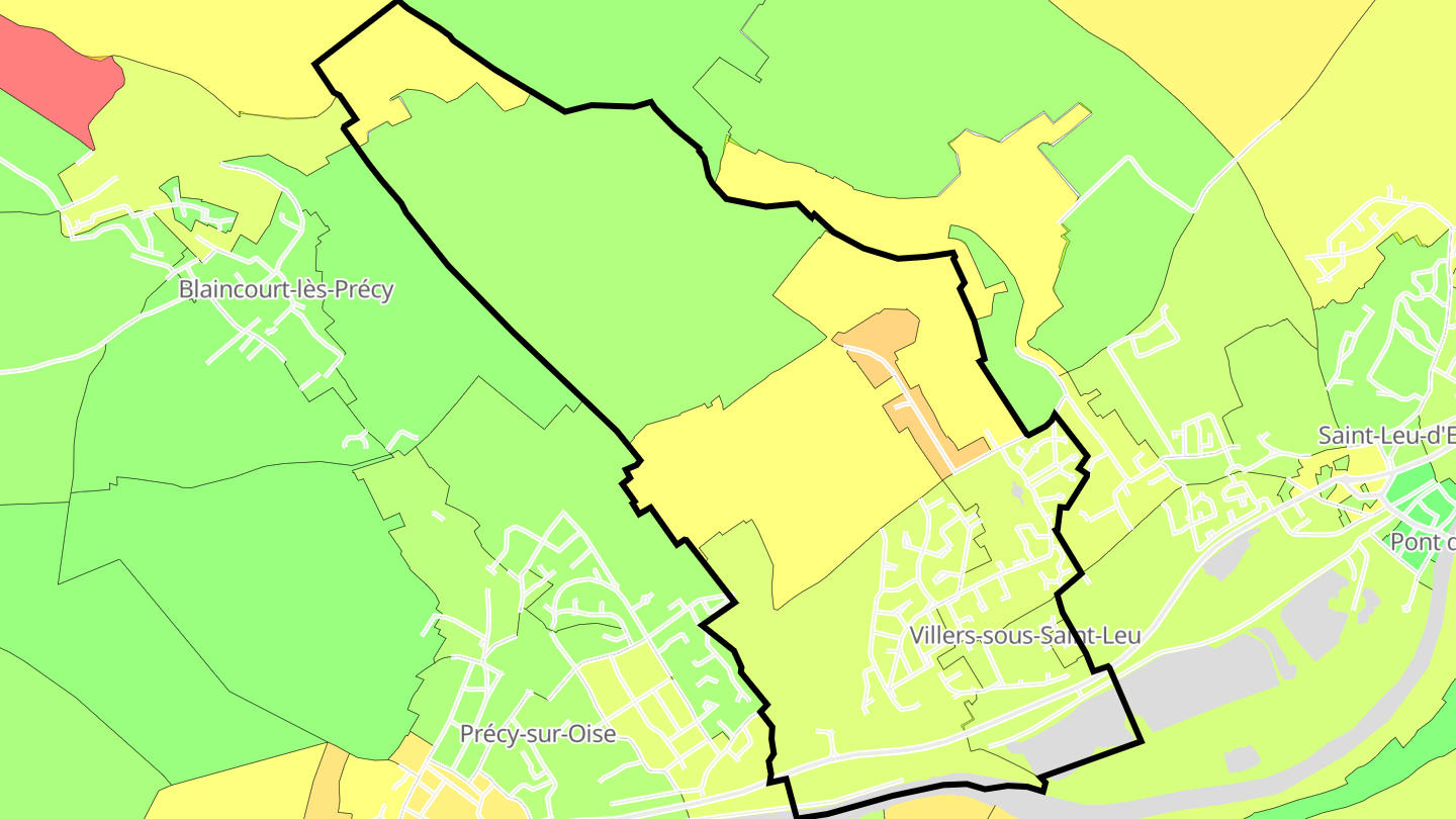 Carte des prix de l'immobilier Villers-sous-Saint-Leu