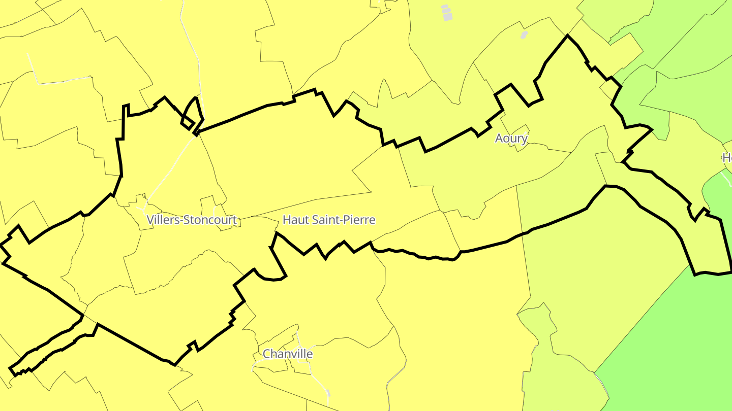 Carte des prix de l'immobilier Villers-Stoncourt
