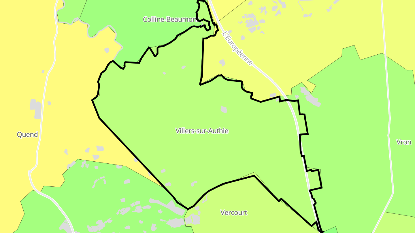 Carte des prix de l'immobilier Villers-sur-Authie