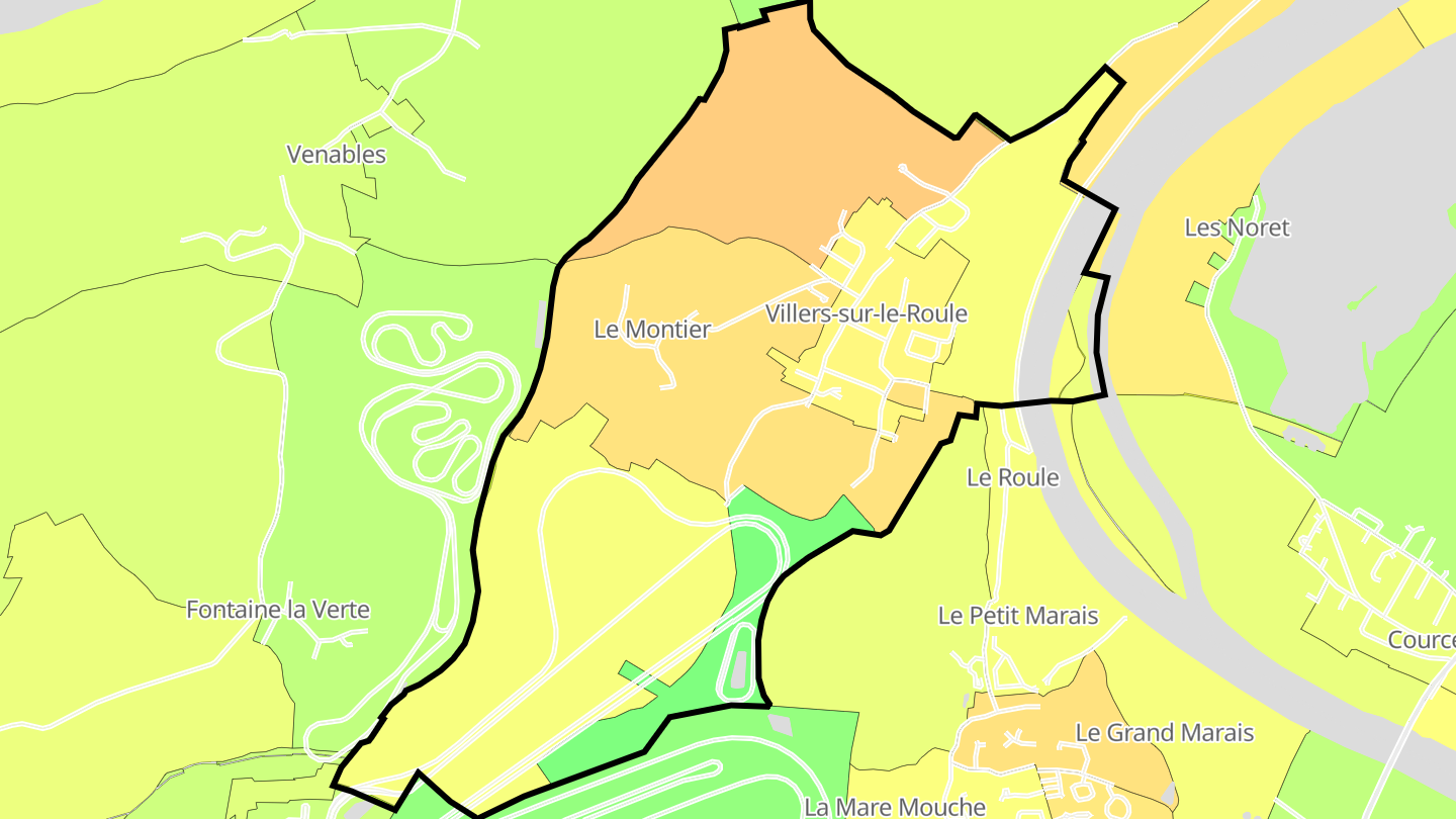 Carte des prix de l'immobilier Villers-sur-le-Roule