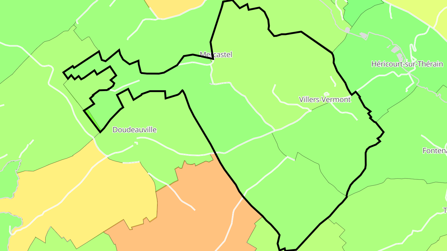 Carte des prix de l'immobilier Villers-Vermont