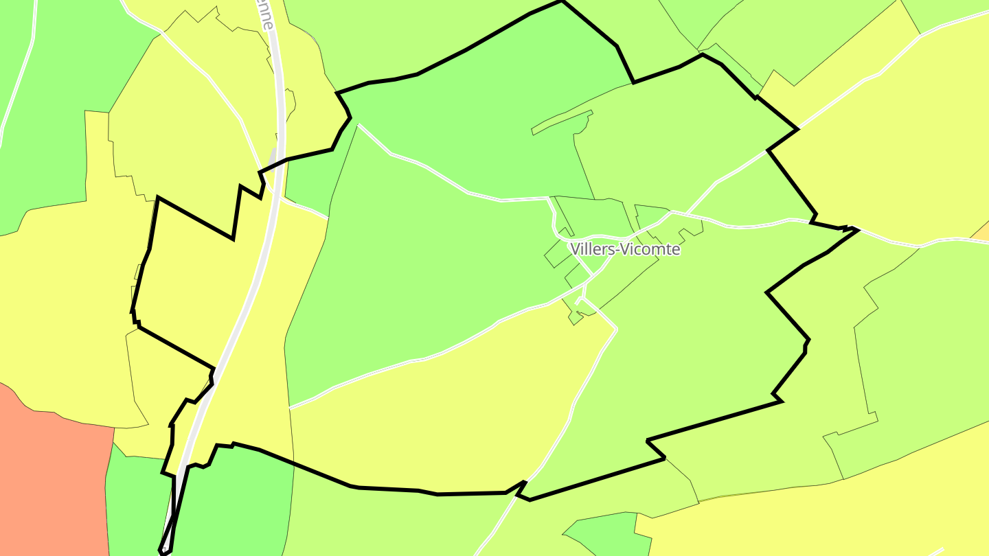 Carte des prix de l'immobilier Villers-Vicomte