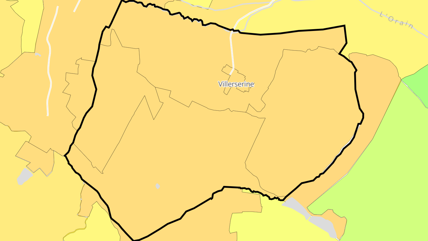 Carte des prix de l'immobilier Villerserine