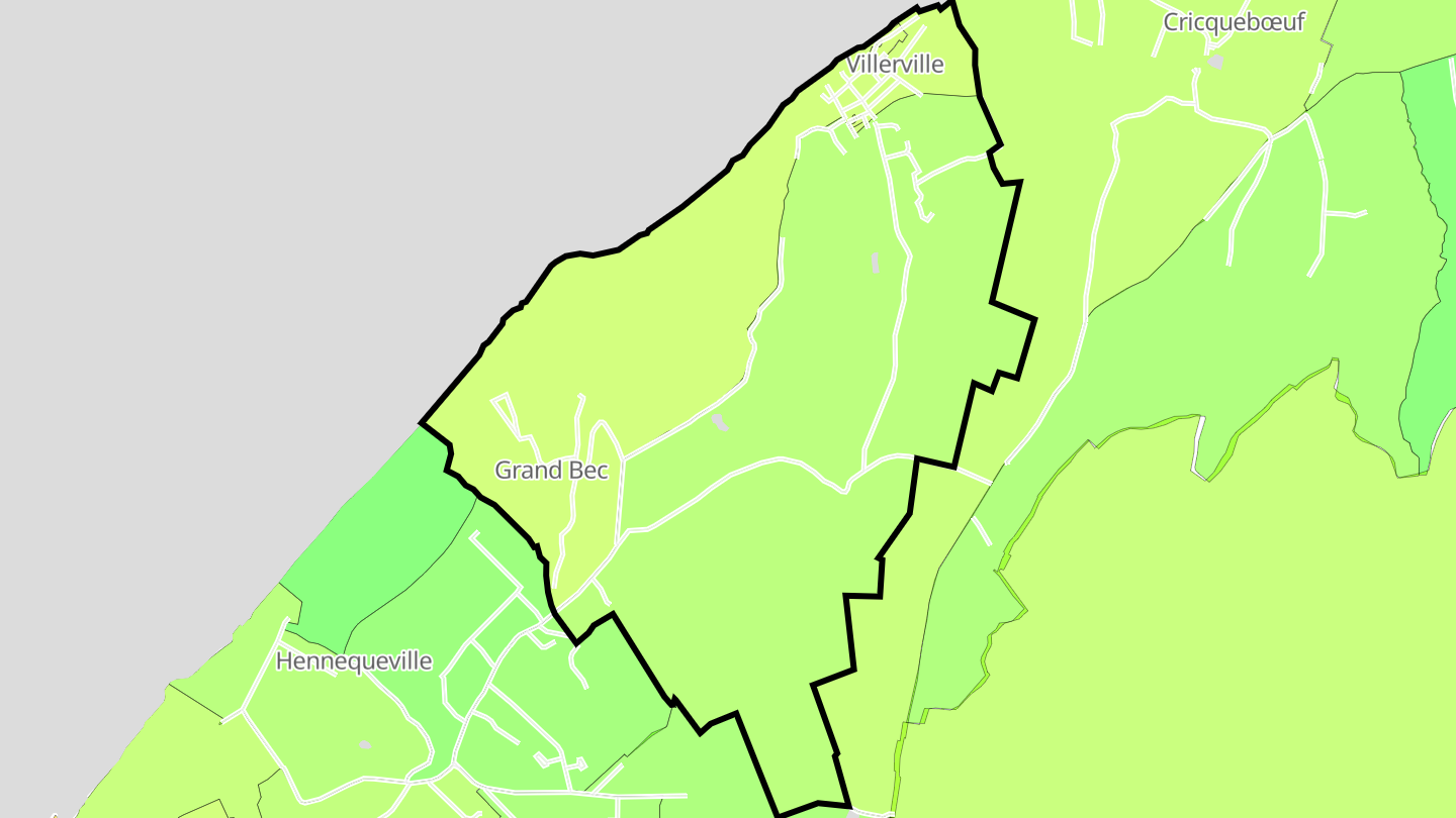 Carte des prix de l'immobilier Villerville