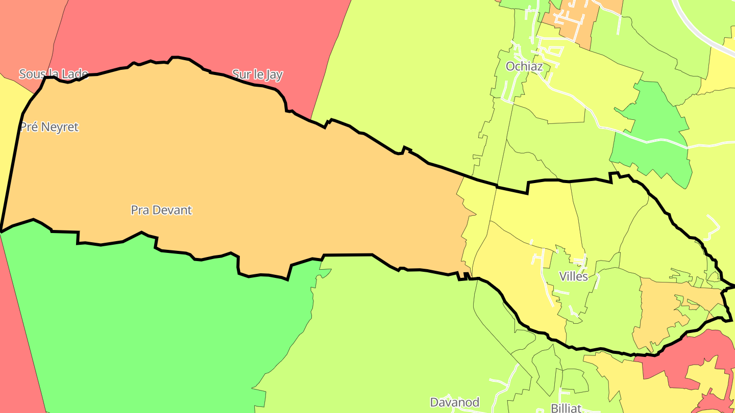 Carte des prix de l'immobilier Villes