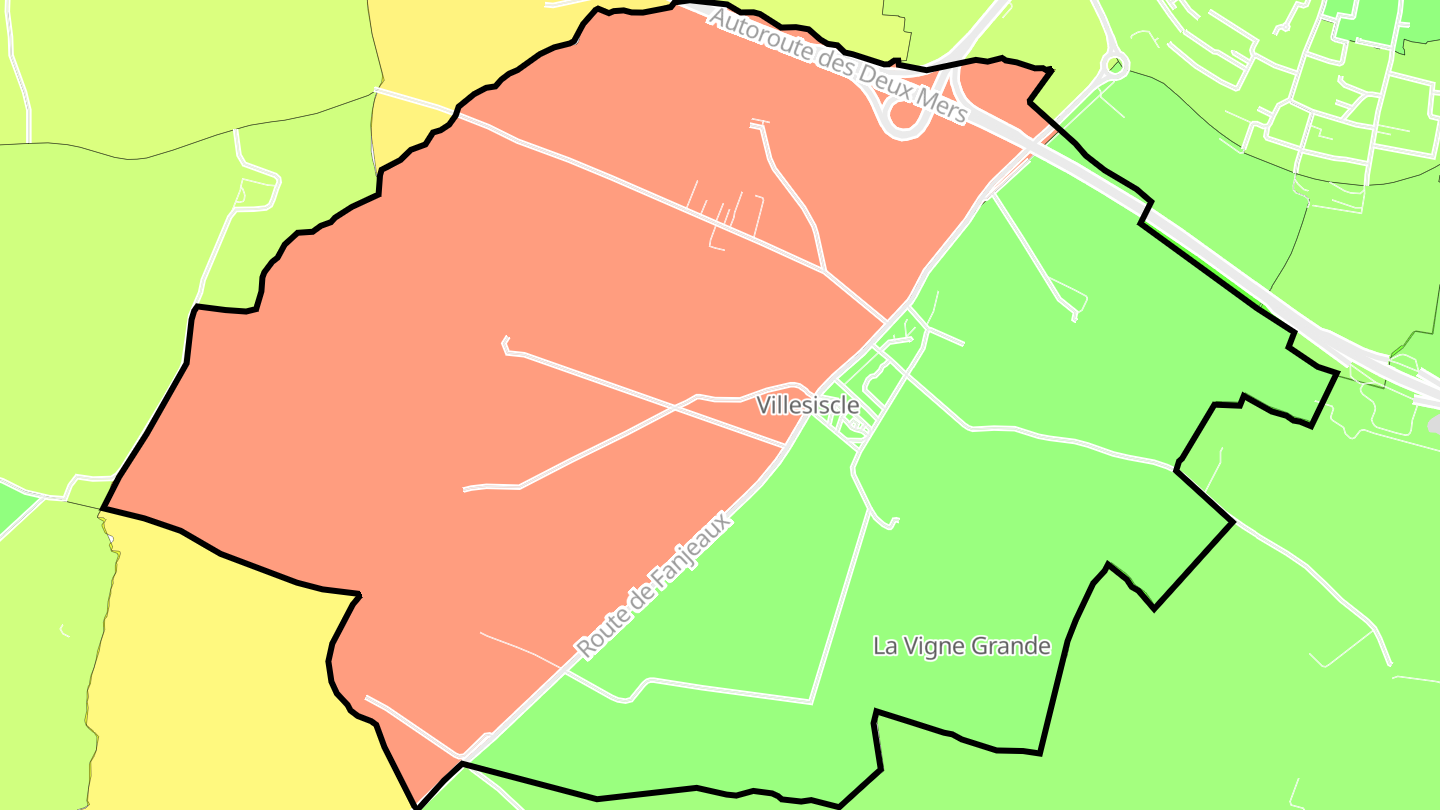Carte des prix de l'immobilier Villesiscle