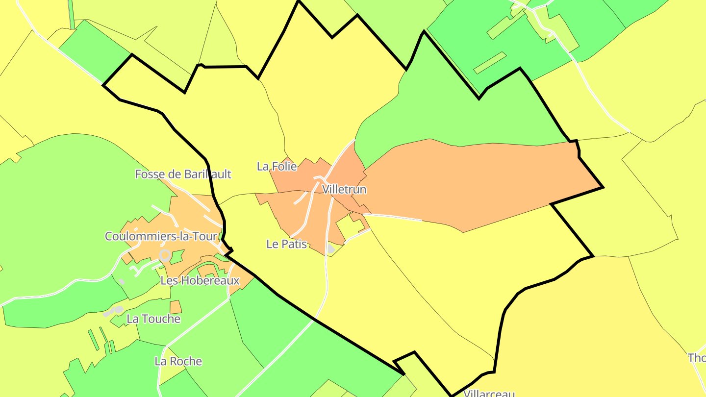 Carte des prix de l'immobilier Villetrun