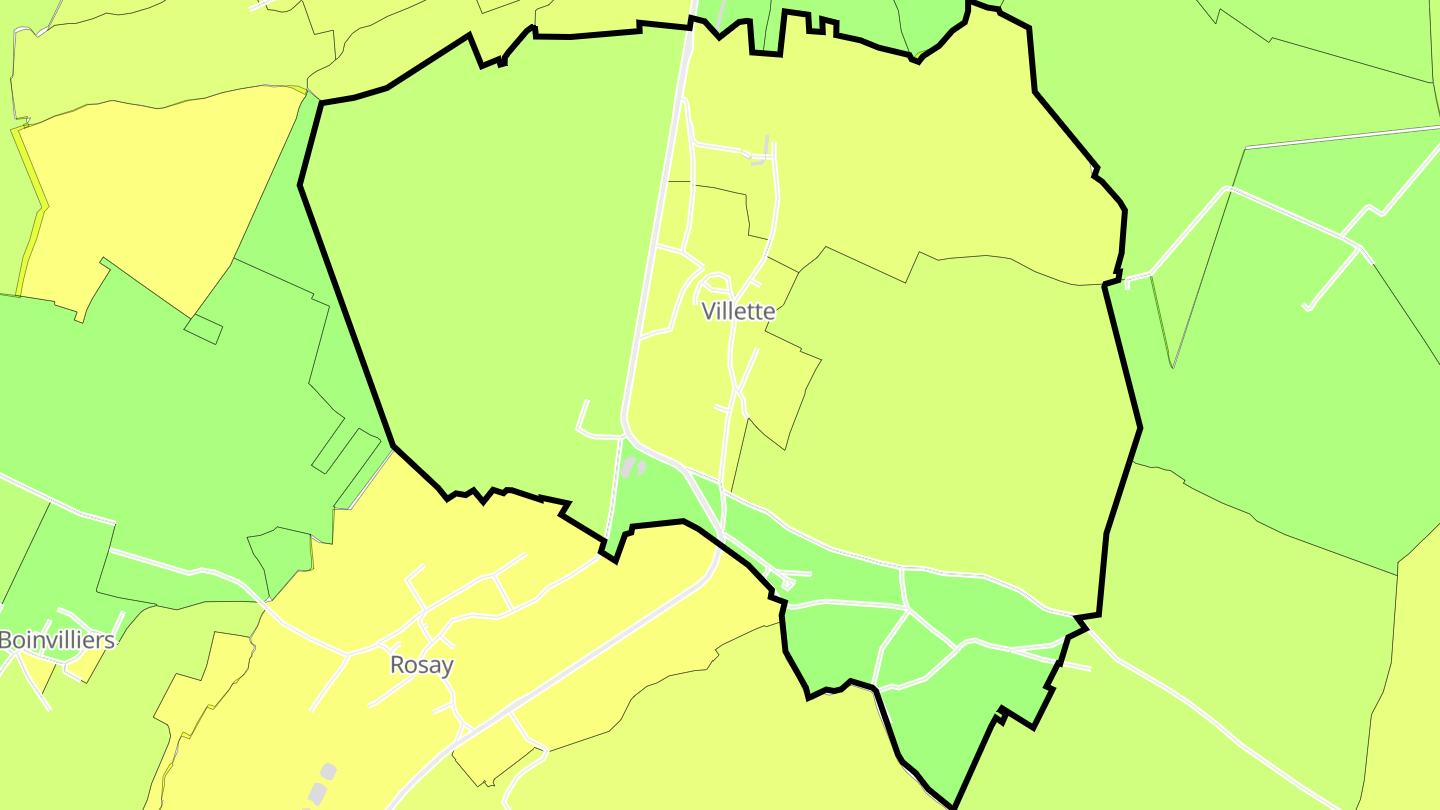 Carte des prix de l'immobilier Villette