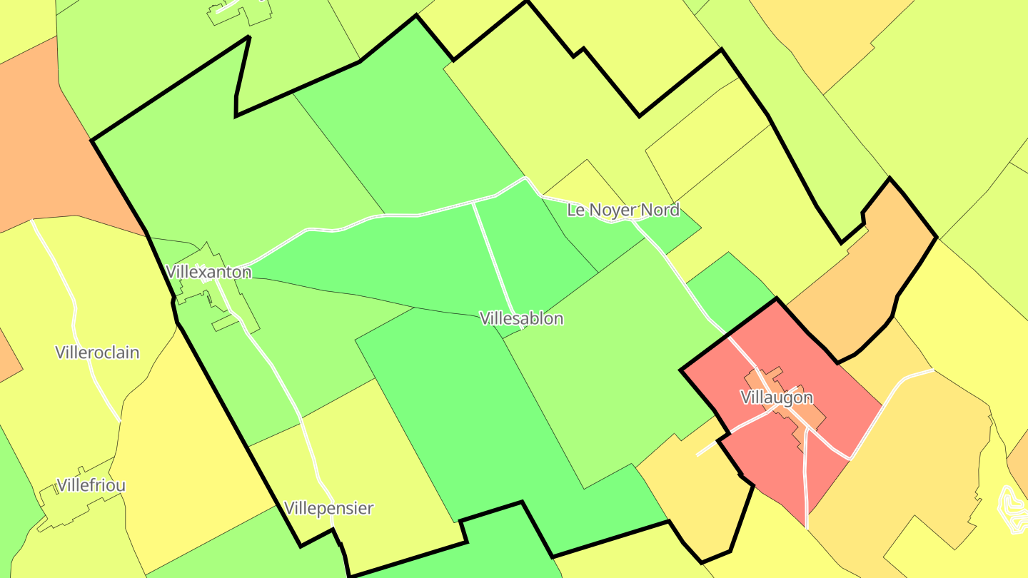 Carte des prix de l'immobilier Villexanton