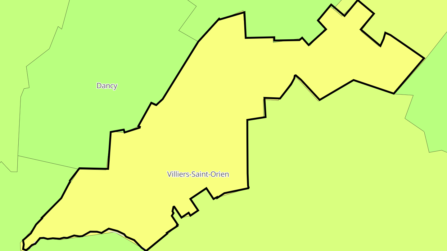 Carte des prix de l'immobilier Villiers-Saint-Orien