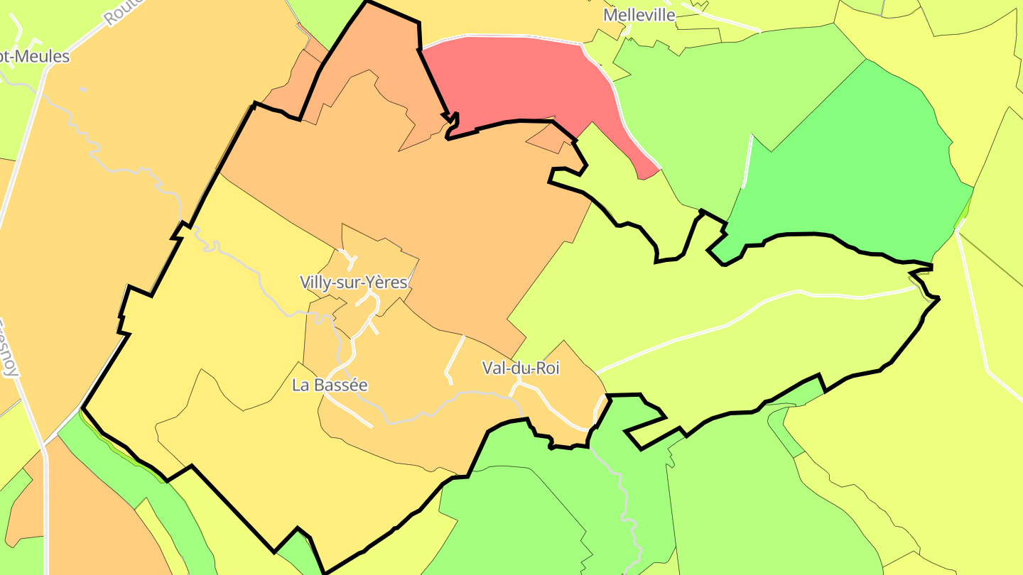 Carte des prix de l'immobilier Villy-sur-Yères