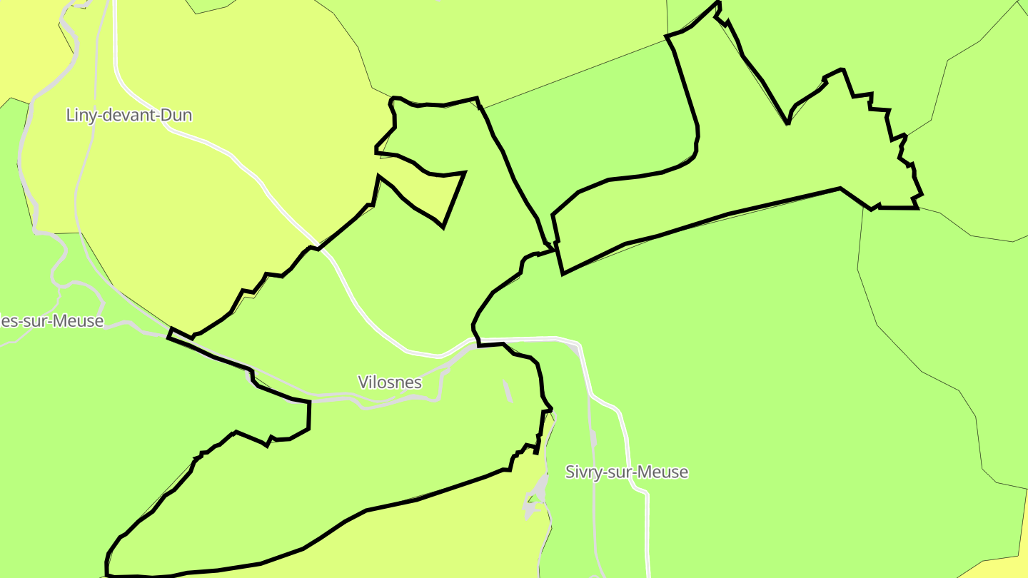 Carte des prix de l'immobilier Vilosnes-Haraumont