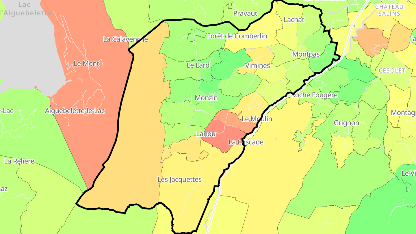 Carte des prix de l'immobilier Vimines