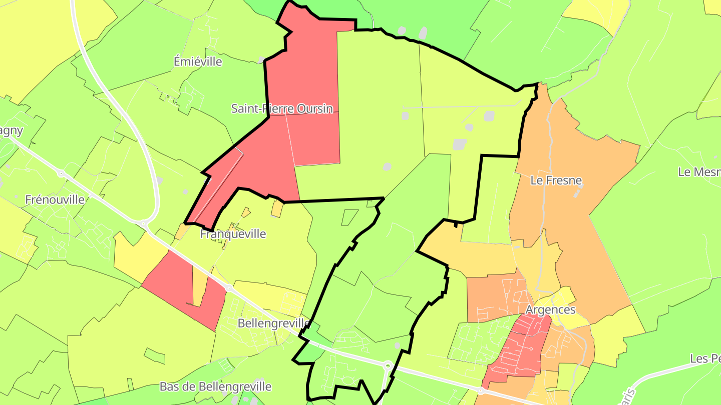 Carte des prix de l'immobilier Vimont